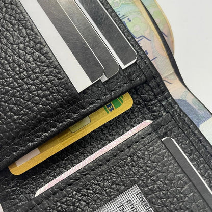 Premium 3-in-1 Leather Wallet with 1 year warrenty